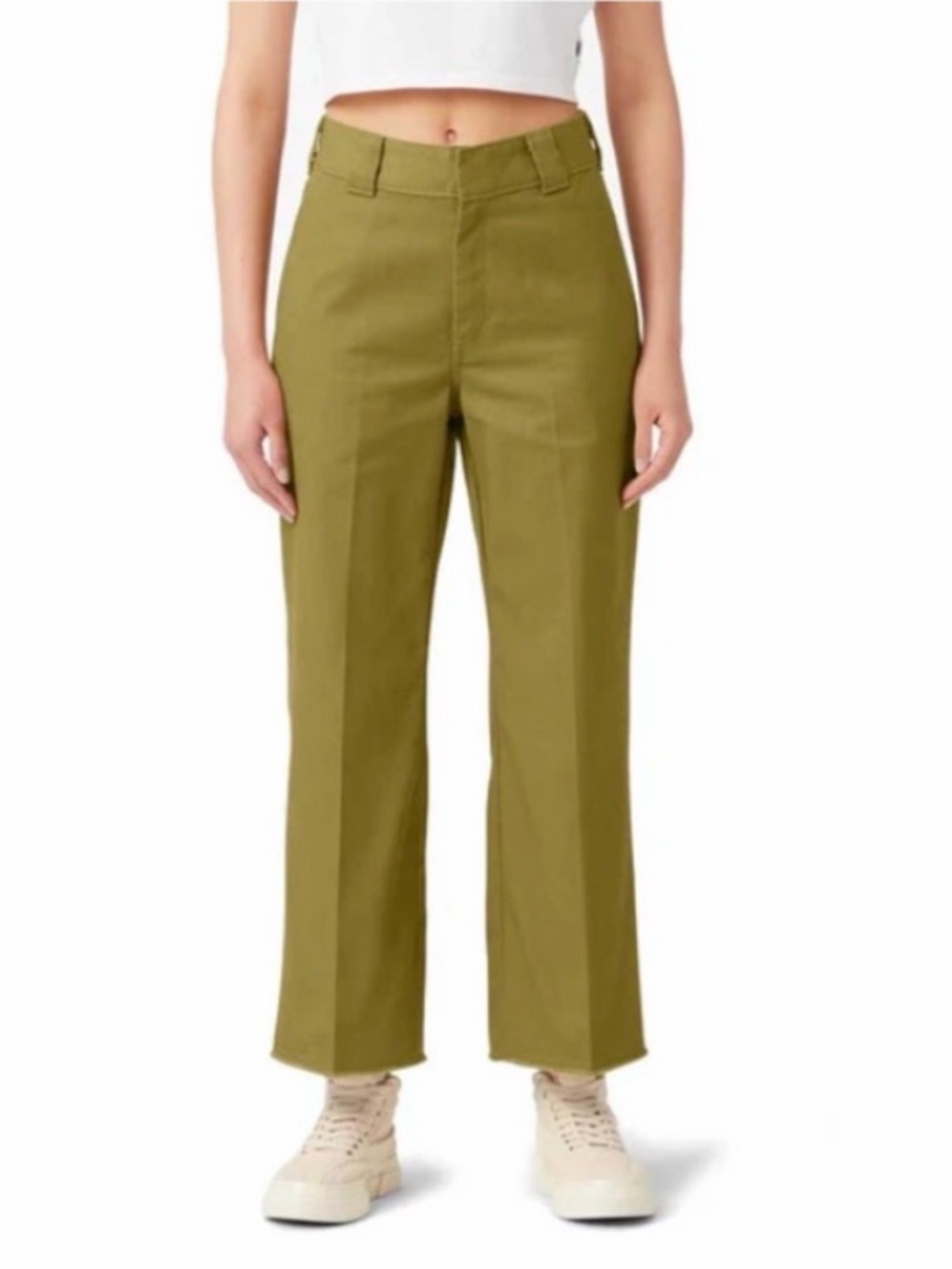Dickies Green Moss Crop Ankle Pants